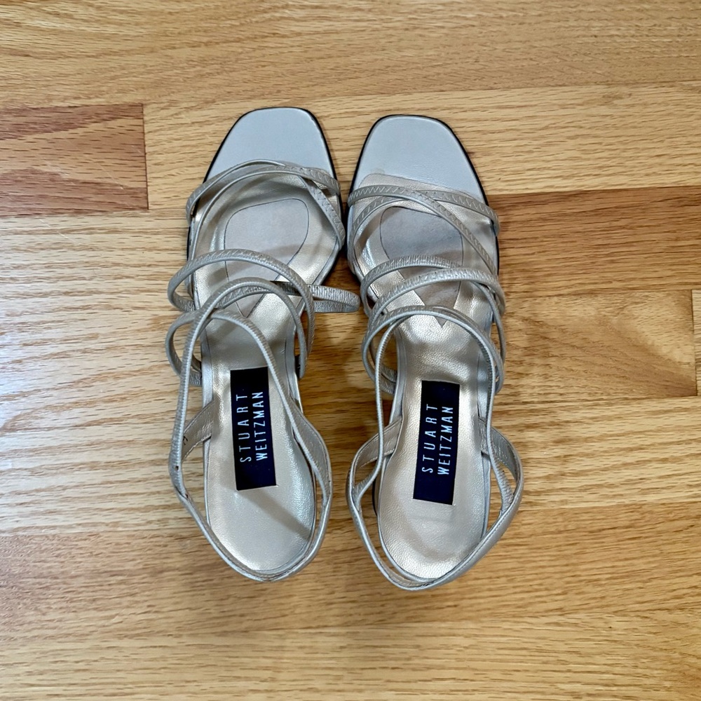 Stuart Weitzman Strappy Block Heels - Picture 2 of 5